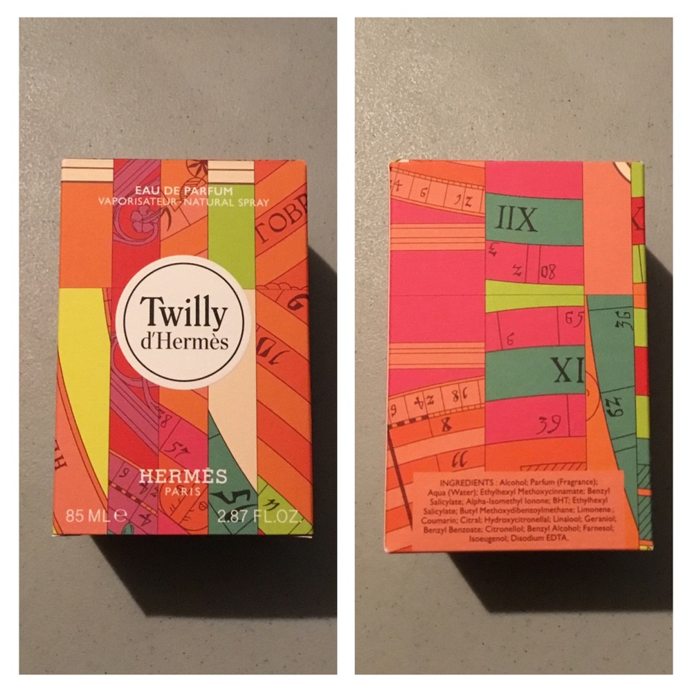 HERMES EMTY BOX NO PARFUM TWILLY d’HERMES